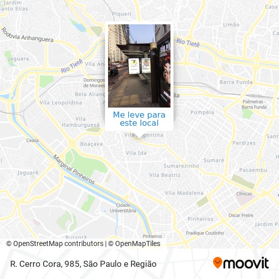 R. Cerro Cora, 985 mapa