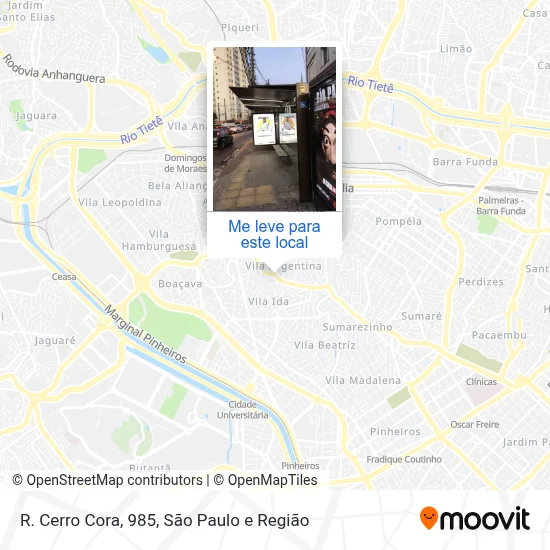 R. Cerro Cora, 985 mapa