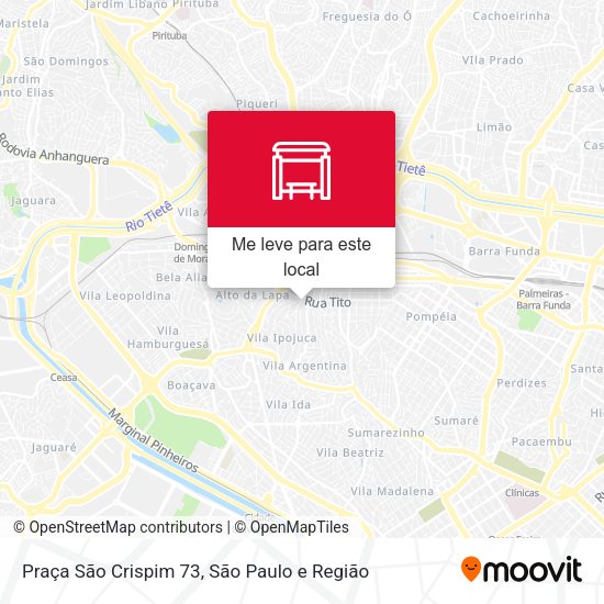 Praça São Crispim 73 mapa