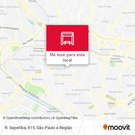 R. Sepetiba, 415 mapa
