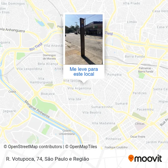 R. Votupoca, 74 mapa