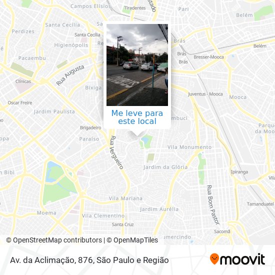 Av. da Aclimação, 876 mapa