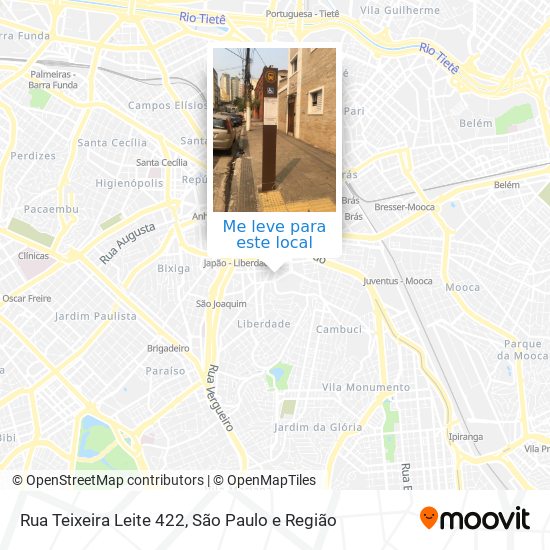 Rua Teixeira Leite 422 mapa