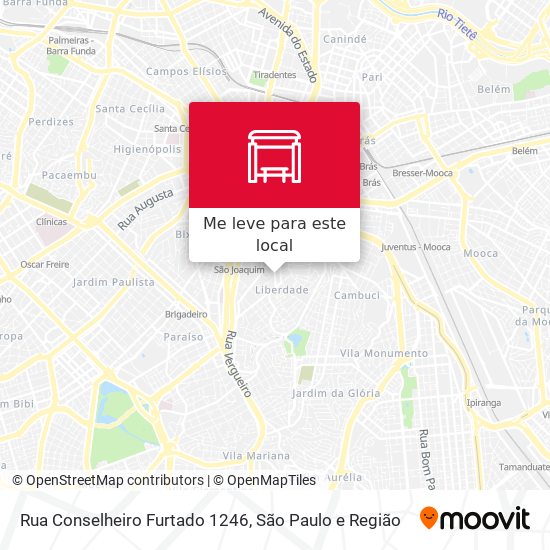 Rua Conselheiro Furtado 1246 mapa