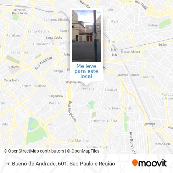 R. Bueno de Andrade, 601 mapa