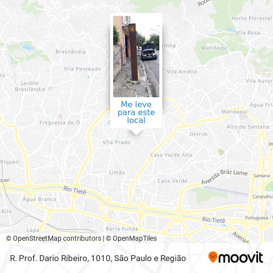 R. Prof. Dario Ribeiro, 1010 mapa