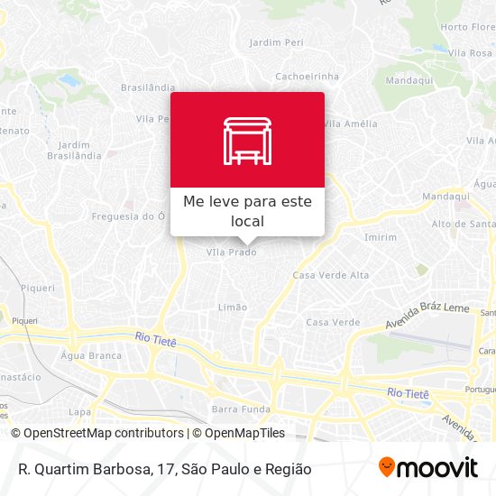 R. Quartim Barbosa, 17 mapa