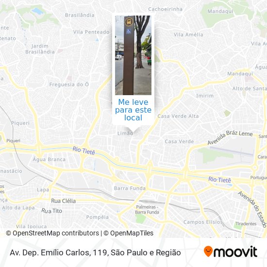 Av. Dep. Emílio Carlos, 119 mapa