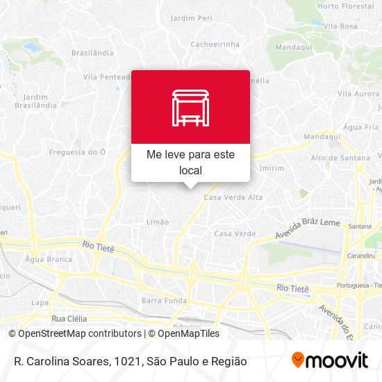 R. Carolina Soares, 1021 mapa
