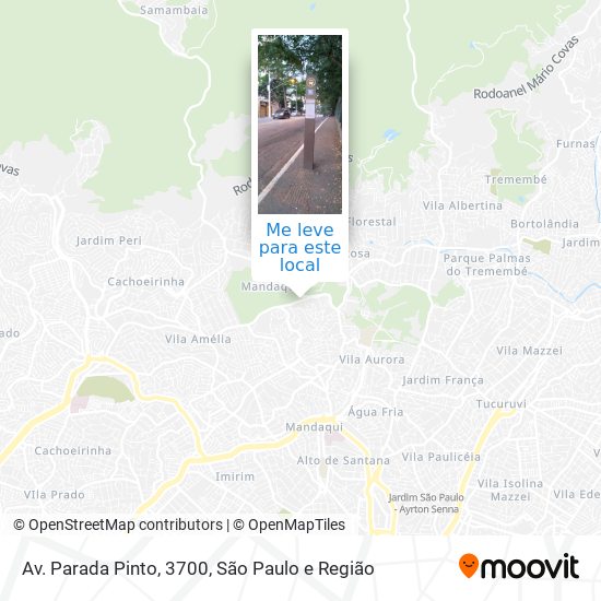 Av. Parada Pinto, 3700 mapa