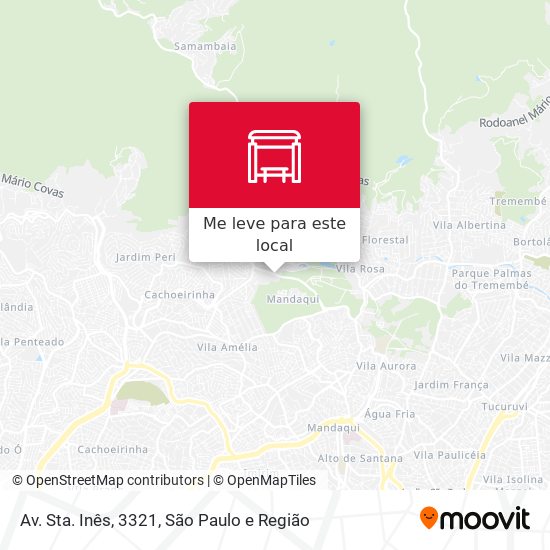 Av. Sta. Inês, 3321 mapa