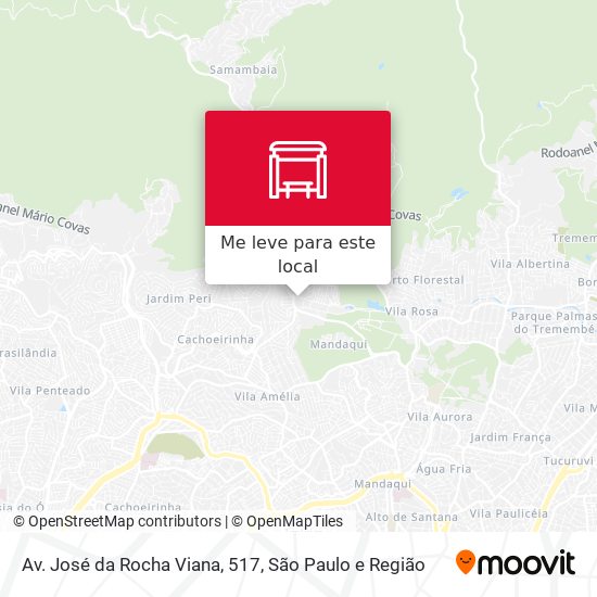Av. José da Rocha Viana, 517 mapa