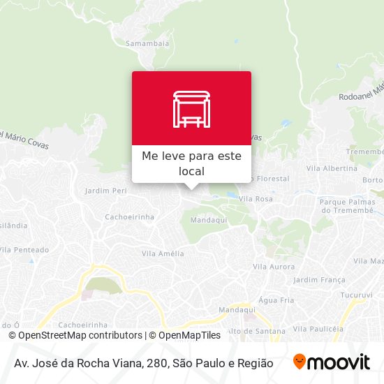 Av. José da Rocha Viana, 280 mapa