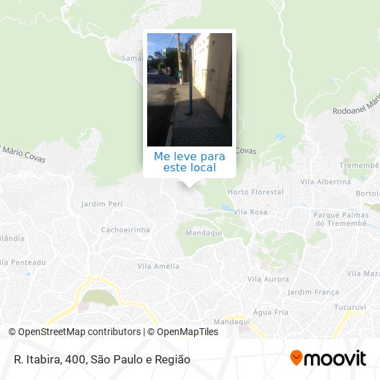 R. Itabira, 400 mapa
