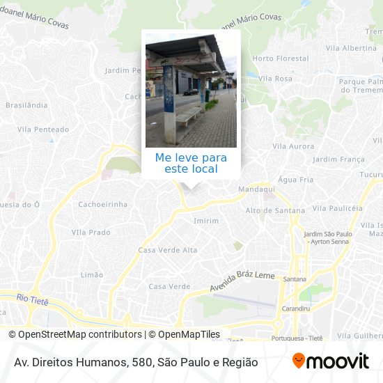 Av. Direitos Humanos, 580 mapa