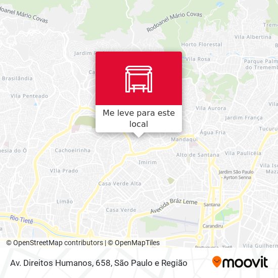 Av. Direitos Humanos, 658 mapa