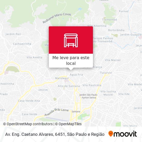 Av. Eng. Caetano Alvares, 6451 mapa