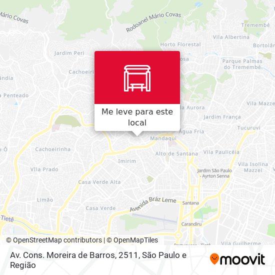Av. Cons. Moreira de Barros, 2511 mapa