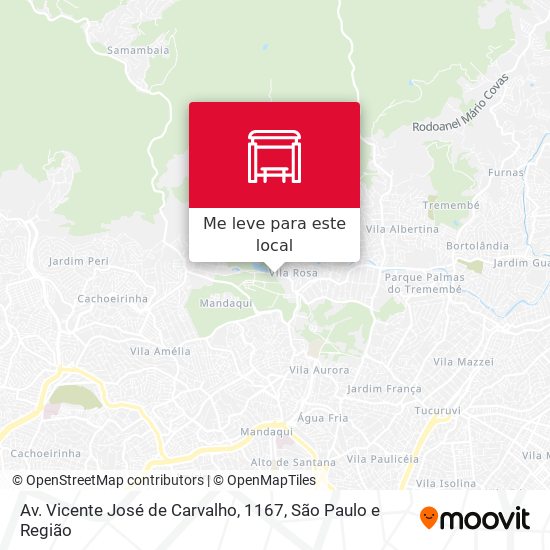 Av. Vicente José de Carvalho, 1167 mapa