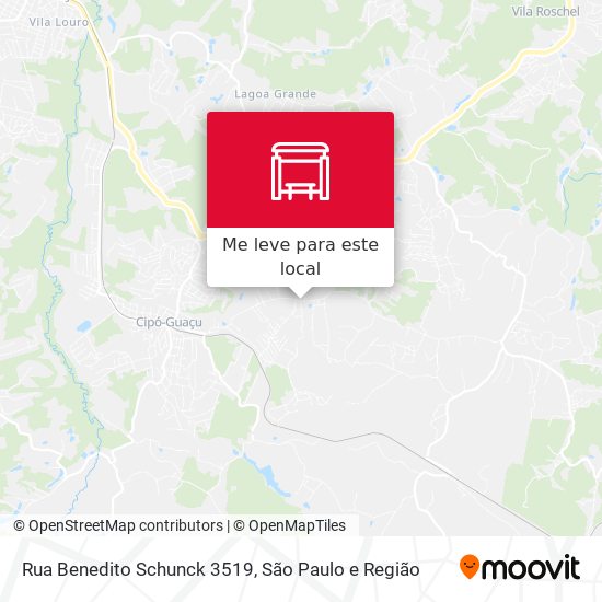 Rua Benedito Schunck 3519 mapa