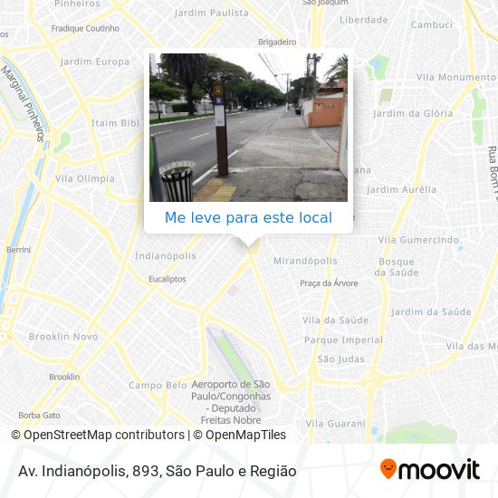 Av. Indianópolis, 893 mapa