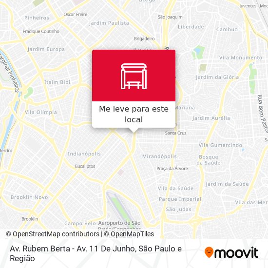 Av. Rubem Berta - Av. 11 De Junho mapa