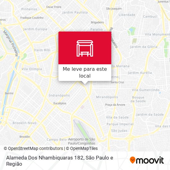 Alameda Dos Nhambiquaras 182 mapa