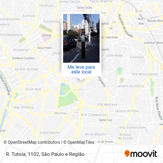 R. Tutoia, 1102 mapa