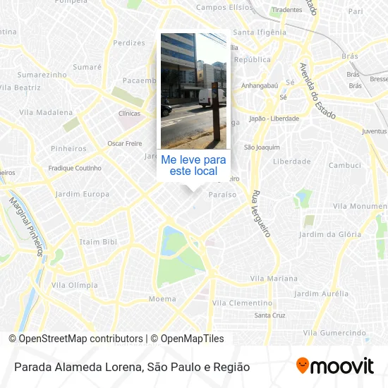 Parada Alameda Lorena mapa