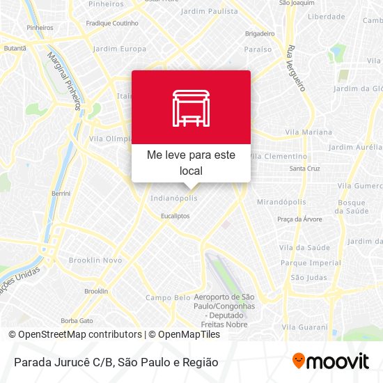 Parada Jurucê C/B mapa