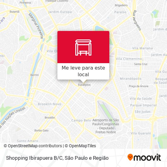 Shopping Ibirapuera B/C mapa
