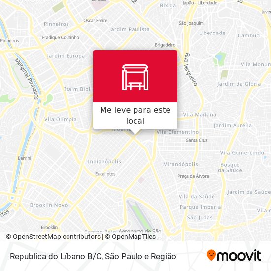 Republica do Líbano B/C mapa