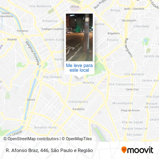 R. Afonso Braz, 446 mapa