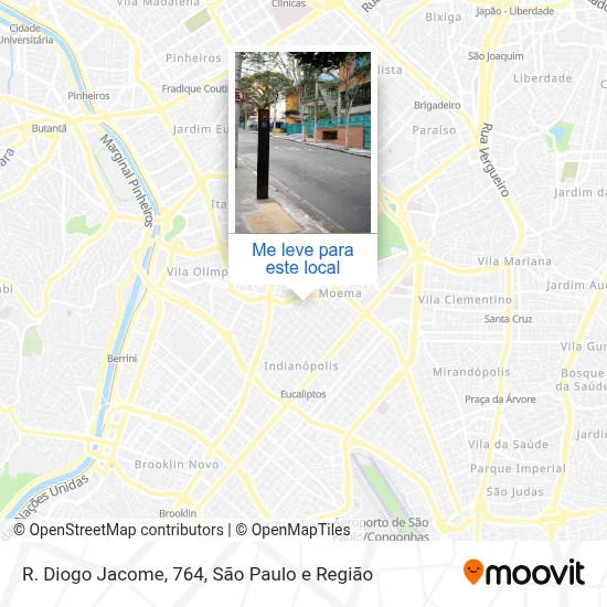 R. Diogo Jacome, 764 mapa