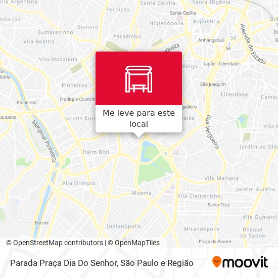 Parada Praça Dia Do Senhor mapa