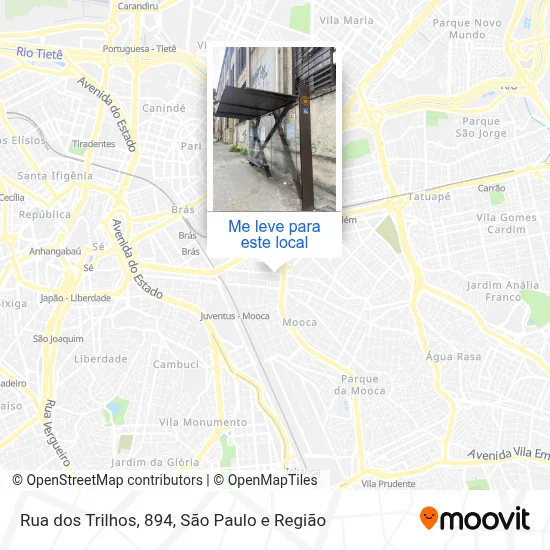 Rua dos Trilhos, 894 mapa