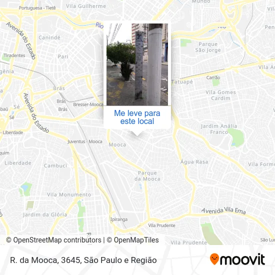 R. da Mooca, 3645 mapa