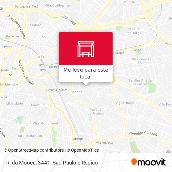 R. da Mooca, 3441 mapa