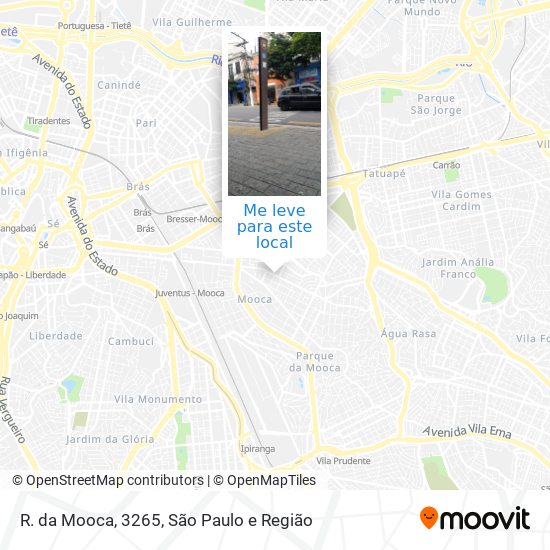 R. da Mooca, 3265 mapa