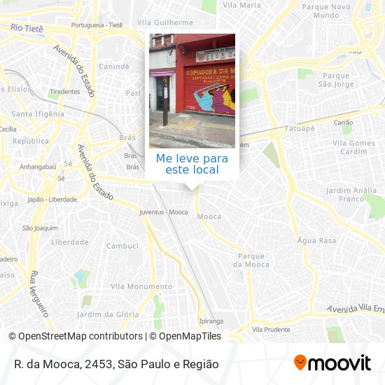 R. da Mooca, 2453 mapa