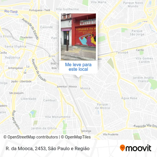 R. da Mooca, 2453 mapa