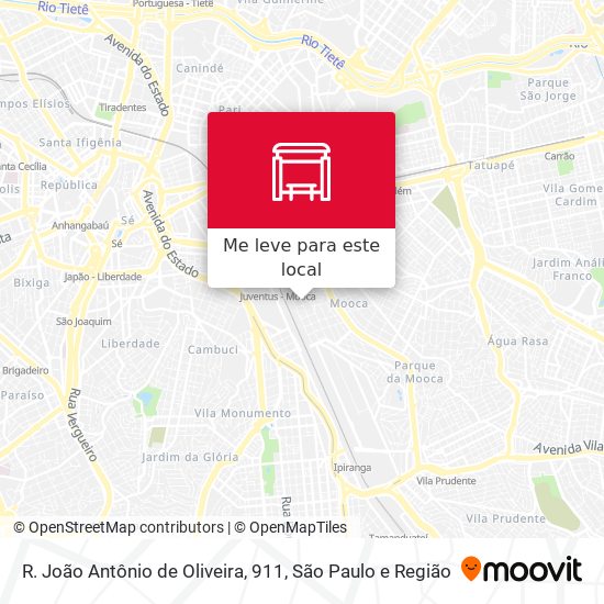R. João Antônio de Oliveira, 911 mapa