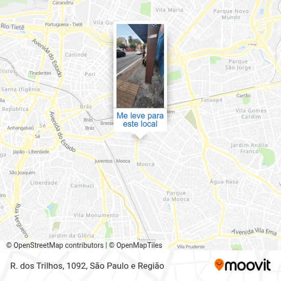 R. dos Trilhos, 1092 mapa