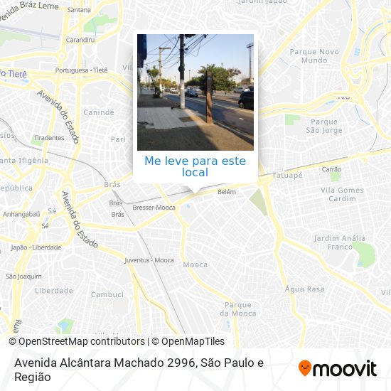 Avenida Alcântara Machado 2996 mapa