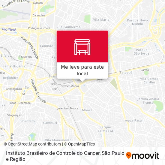 Instituto Brasileiro de Controle do Cancer mapa