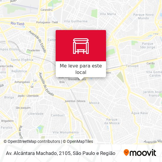 Av. Alcântara Machado, 2105 mapa
