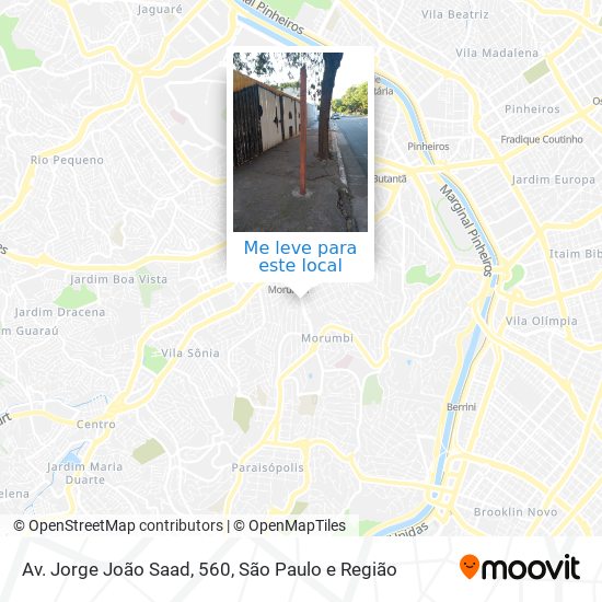 Av. Jorge João Saad, 560 mapa