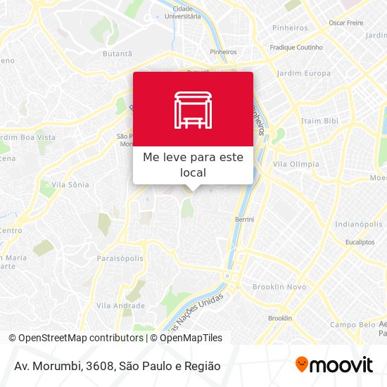Av. Morumbi, 3608 mapa