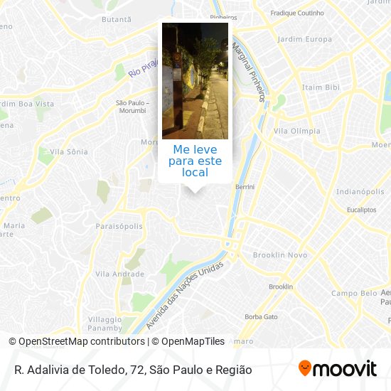 R. Adalivia de Toledo, 72 mapa