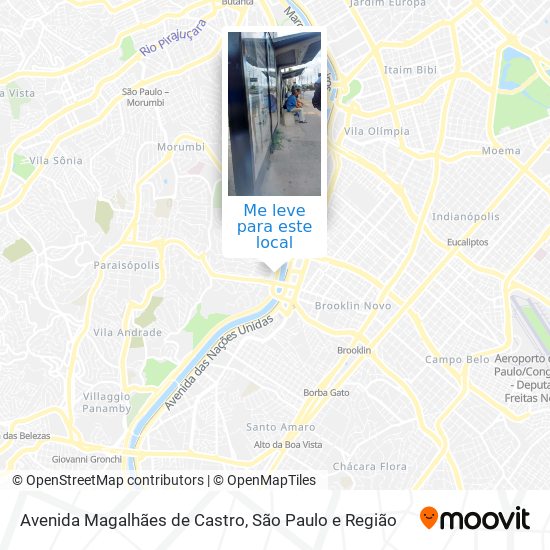 Avenida Magalhães de Castro mapa